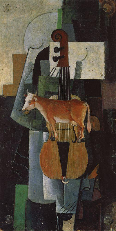 Cow and Fiddle Kazimir Malevich